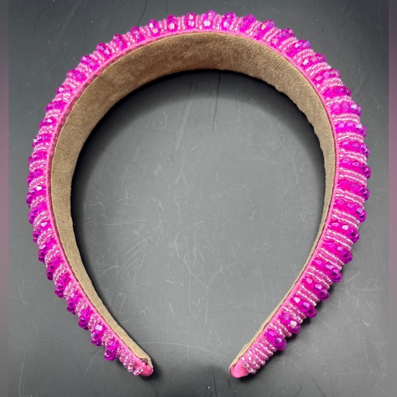 Headband embellished with seed and faceted beads - NWT - Picture 4 of 6